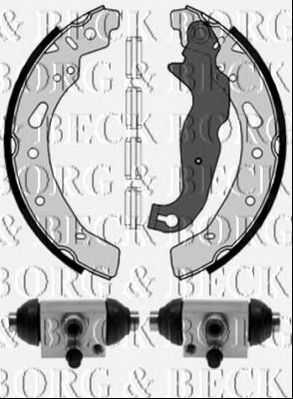 BORG & BECK bbs1114k -  Комплект тормозных колодок